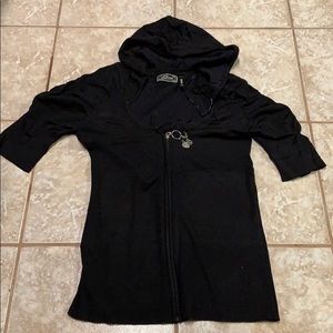 (SOLD) Guess Jeans, short sleeve hoodie, Size Larg